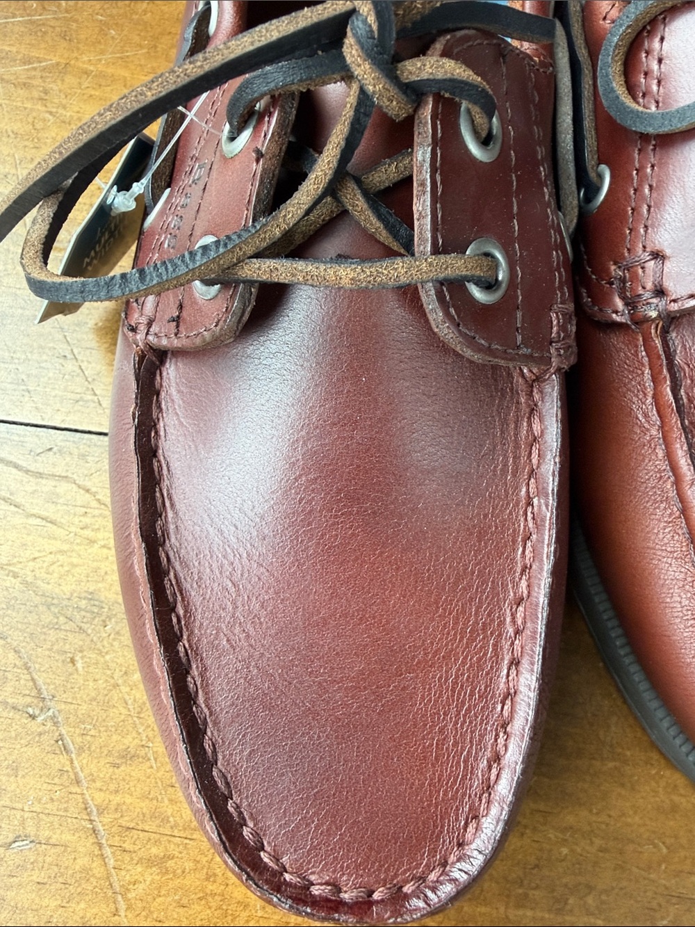 Bass Seafarer Brown Boat Shoe Slip On Sz 9 - Picture 8 of 13